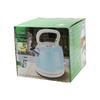 KİWİ KK-3340B Mavi Nostalji Demlik Model Çelik Kettle Su Isıtıcı 2.2LT 1800W Paslanmaz Çelik Gövde