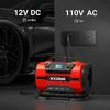 KOBB KB301 12Volt 220Volt 150 PSI Ayarlanabilir Dijital Basınç Göstergeli Lastik ve Yatak Şişirme Pompası
