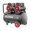 KOBB KBK50S2 4.0HP 50Lt 8Bar Çift Motorlu Yağsız Sessiz Taşınabilir Hava Kompresörü
