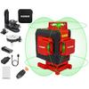 KOBB KBL35G Profesyonel Li-ion Şarjlı 4X360⁰ Otomatik Hizalamalı Yeşil Çapraz Çizgi Lazer Distomat+Uzaktan Kumanda