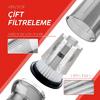 KOBB KBV20F 12V/Şarjlı Hibrit Araç Süpürgesi İçin Yedek HEPA+Çelik Filtre