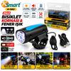 KSmart K-1183 2 in 1 Bisiklet Kornası ve Fener Işığı Type-C Şarjlı