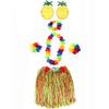 Luau Aloha Hawaii Etek Ananas Şekilli Gözlük Hawaii Kolye Renkli Taç ve 2 Adet Bileklik Seti