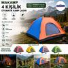 Makamp 084 Otomatik Kamp Çadırı 4 Kişilik - Toz Geçirmez 200x200x135 cm