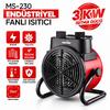 Marsstar MS-230 Endüstriyel PTC Seramik Fanlı Elektrikli Isıtıcı 3 kW 2 Kademeli
