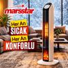 Marsstar MS-240 Kumandalı Dik PTC Seramik Fanlı Isıtıcı 2000W Devrilme Emniyetli
