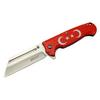 Mtech 4-27 Kırmızı Tanto Kamp Çakı 21cm - Yarı Otomatik, Kemerlikli, Ay-Yıldız Baskılı Sap