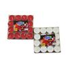 Onton 36-501167 16 Parça Kırmızı-Beyaz Yuvarlak Tea Light Mum