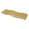 Pablito Home PBT-023 | Dalgalı Kenar Çift Taraflı Ahşap Bambu Sunum Tepsisi / Kesim Panosu - Düz & Dalgalı Kanallı (15x39x1.5cm)
