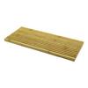 Pablito Home PBT-024 | Dikdörtgen Çift Taraflı Ahşap Bambu Sunum Tepsisi / Kesim Panosu - Düz & Dalgalı Kanallı (17x39x1.5cm)