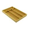 Pablito Home PBT-047 | 4 Bölmeli Ahşap Bambu Çekmece İçi Kaşıklık / Mutfak Düzenleyici (22.5x33.5cm)