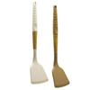 Pablito Home PBT-177 Silikon Eğik Spatula Ahşap Bambu Saplı 32 cm