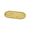 Pablito PBT-278 Oval Ahşap Bambu Yağdanlık Altlık Mini Tepsi 20x10x0.8cm
