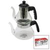 Pak Home PAK-1500 Çaydanlık Seti 800/1600Ml  (Cam)