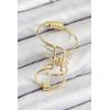 Pirinç Halkalı Model Gold Renk Kıkırdak Küpe - TJ-BKP11060