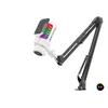 Profesyonel Ayarlanabilir Masa Kolu Askılı Gaming Rgb Mikrofon 192 Khz / 24Bit Type-C - Beyaz M835W