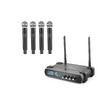 Profesyonel Kablosuz Vhf Mikrofon 4’Lü Set - Siyah HDX2792