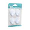 Qlux L-00734 Çok Amaçlı Yapışkan Askı | 4 Adet Plastik Duvar Kancası | Ev Düzenleyici