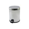 QS Plastik QS-453 Beray BRY-0344 No-5 Pedallı Çöp Kovası 5L (Krom Metal)