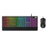 Rampage KM-9858 Jazzy V2 Oyuncu Klavye & Mouse Set Mekanik USB Kablo RGB Aydınlatma 12800 DPI