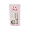 ROSE CANDLE-201 ( 4PCS & KALIN ) ( ÇAP=2CM & UZUNLUK=15CM   ) ( BEYAZ KLASİK ) MARKET MUM*130