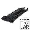 Sgs Tools SGS-4619 Siyah, Plastik Cırt Kelepçe - 100 Adet, 4.8x380 mm