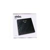 Sinbo SBS-4450 Dijital Siyah Cam Banyo Baskülü - LCD Ekran, Sıcaklık Göstergeli, 180 kg / 50 gr, 26x26 cm