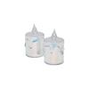 Smokeless Candles ENF-510 Orta Boy Pilli LED Mum (Mika Kristal Plastik)