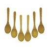 Tata Bamboo & Wood DMR-8467 6 Parça Oval Ahşap Bambu Çay Kaşık Seti