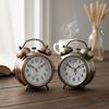 Twin Bell Alarm Clock BGC-7 Yuvarlak Masa Çalar Saat (Metal Kasa Eskitme) (Pilli & Işıklı) (Çap: 8cm)