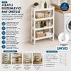 Urve UR-3587 Rafty 4 Katlı Tekerlekli Sepet Organizer Raf Ünitesi 465x145x670 mm