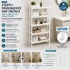Urve UR-3588 Rafty 5 Katlı Tekerlekli Sepet Organizer Raf Ünitesi 465x145x850 mm