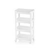 Urve UR-3599 Rafty Geniş 4 Katlı Tekerlekli Sepet Organizer Raf Ünitesi 355x220x670 mm