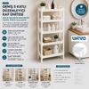 Urve UR-3603 Rafty Geniş 5 Katlı Sepet Organizer Raf Ünitesi 355x220x870 mm