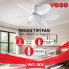 Vese VNT-005 Tavan Vantilatörü ve Avize Lamba 2'si 1 Arada - Kumandalı 40W 6 Kanat