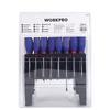 WORKPRO WP200507 100 Parça Duvar Askı Aparatlı Profesyonel CR-V Manyetik Tornavida ve Bits Uç Seti