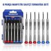 WORKPRO WP200549 6 Parça Profesyonel S2 Manyetik Saatçi Tornavida Seti