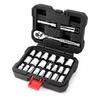 WORKPRO WP202541 3/8'’ CR-V 24 Parça Metrik/İnç Ağır Hizmet Lokma Takımı
