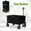WORKPRO WP285015 80Kg 4 Tekerli Katlanabilir Ağır Hizmet Taşıma Arabası