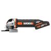 WORX WX800 20Volt 2.0 Ah. Li-ion Çift Akülü 115mm Profesyonel Şarjlı Avuç Taşlama