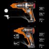 Worx WX925 20Volt/2.0Ah Li-ion Çift Akülü Kömürsüz Profesyonel Darbeli Matkap+WX265 Kömürsüz Darbeli Tornavida Kombo Set