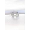 Zirkon Taşlı Silver Renk Ayarlanabilir Yüzük - TJ-BYK3108